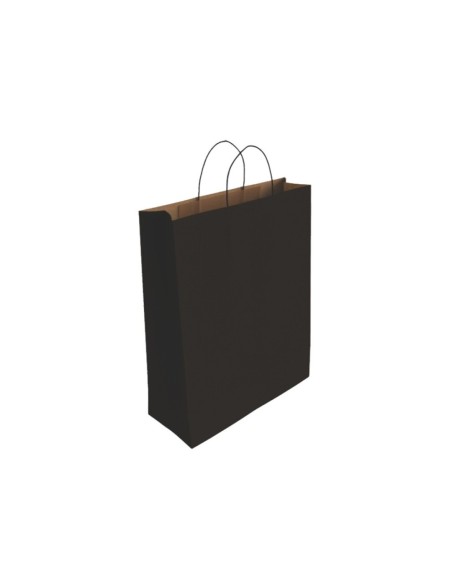 329843 bolsa de papel Negro