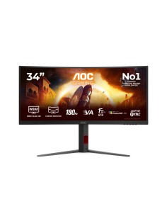 G4 CU34G4CA pantalla para PC 86,4 cm (34") 3440 x 1440 Pixeles Wide Quad HD Negro, Rojo