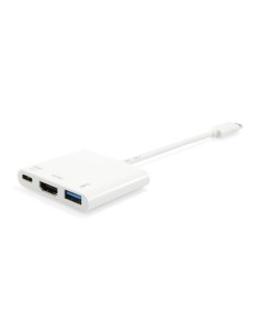 133461 base para portátil y replicador de puertos USB 3.2 Gen 1 (3.1 Gen 1) Type-C Blanco