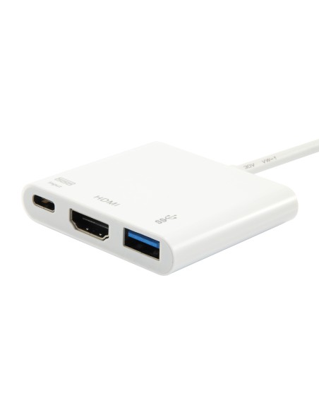133461 base para portátil y replicador de puertos USB 3.2 Gen 1 (3.1 Gen 1) Type-C Blanco