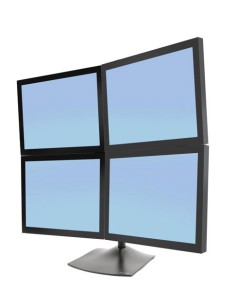 DS Series DS100 Quad Monitor Desk Stand 61 cm (24") Negro Escritorio