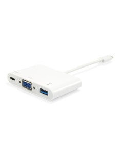 133462 base para portátil y replicador de puertos USB 3.2 Gen 1 (3.1 Gen 1) Type-C Blanco