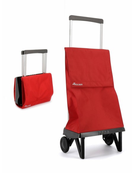 Plegamatic MF Negro, Rojo Bolsa para carrito de la compra