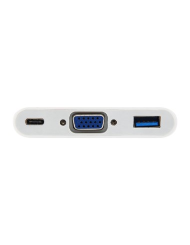 133462 base para portátil y replicador de puertos USB 3.2 Gen 1 (3.1 Gen 1) Type-C Blanco
