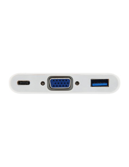 133462 base para portátil y replicador de puertos USB 3.2 Gen 1 (3.1 Gen 1) Type-C Blanco