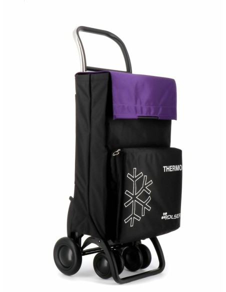Thermo Fresh MF Negro, Púrpura Bolsa para carrito de la compra