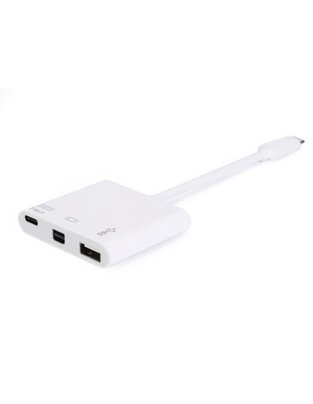 133463 base para portátil y replicador de puertos USB 3.2 Gen 1 (3.1 Gen 1) Type-C Blanco