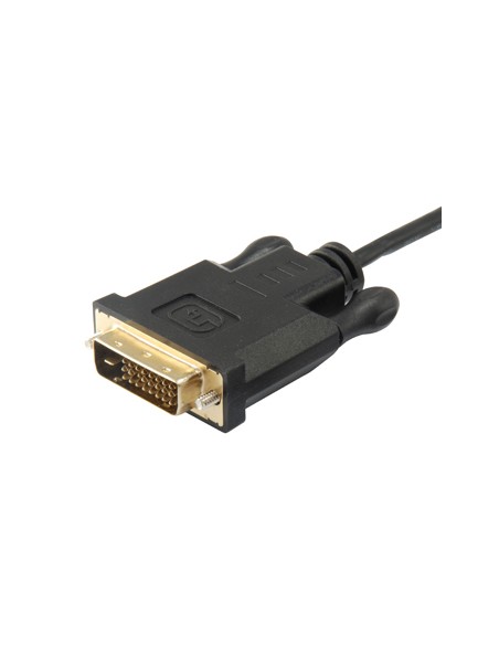 133468 adaptador de cable de vídeo 1,8 m USB Tipo C DVI-D Negro