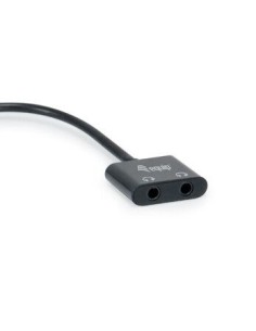 133469 cable de audio 0,15 m USB C 2 x 3.5mm Negro 2