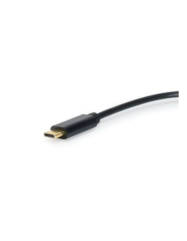 133469 cable de audio 0,15 m USB C 2 x 3.5mm Negro