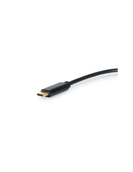 133469 cable de audio 0,15 m USB C 2 x 3.5mm Negro