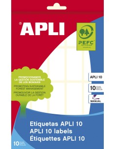 01641 etiqueta autoadhesiva Plaza Permanente Blanco 200 pieza(s) 01641 Pack 10 Unid