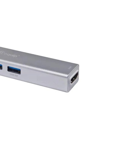 133480 base para portátil y replicador de puertos USB 3.2 Gen 1 (3.1 Gen 1) Type-C Plata