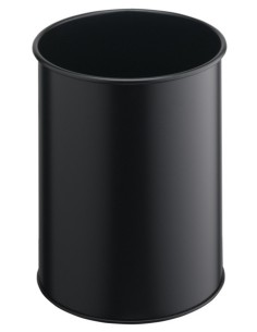 330101 cubo de basura Alrededor Poliéster, Acero Negro