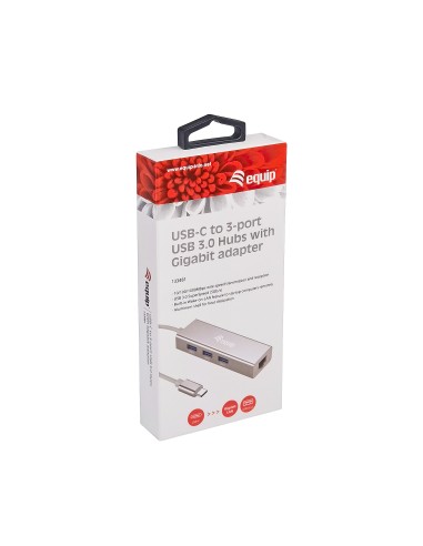 133481 base para portátil y replicador de puertos USB 3.2 Gen 1 (3.1 Gen 1) Type-C Plata