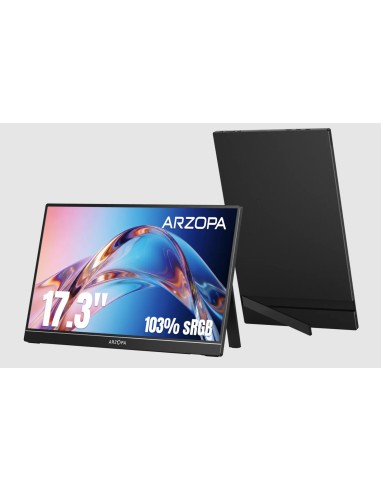 A1M Monitor portátil Negro 43,9 cm (17.3") LCD 1920 x 1080 Pixeles