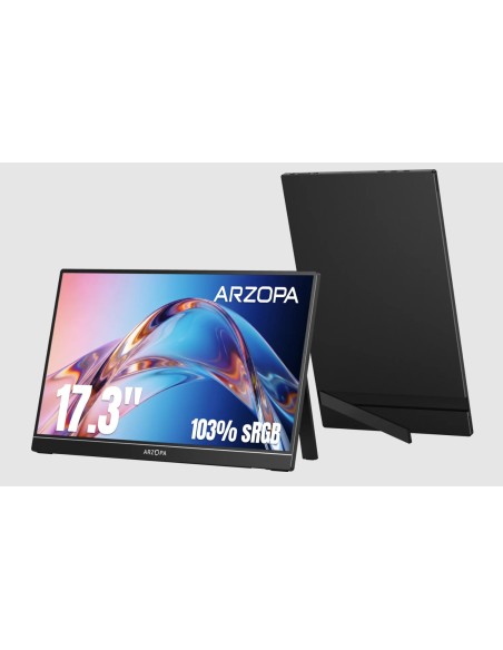 A1M Monitor portátil Negro 43,9 cm (17.3") LCD 1920 x 1080 Pixeles