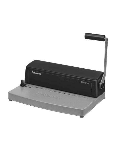 Metal 25 Click binding machine 450 hojas Negro, Gris