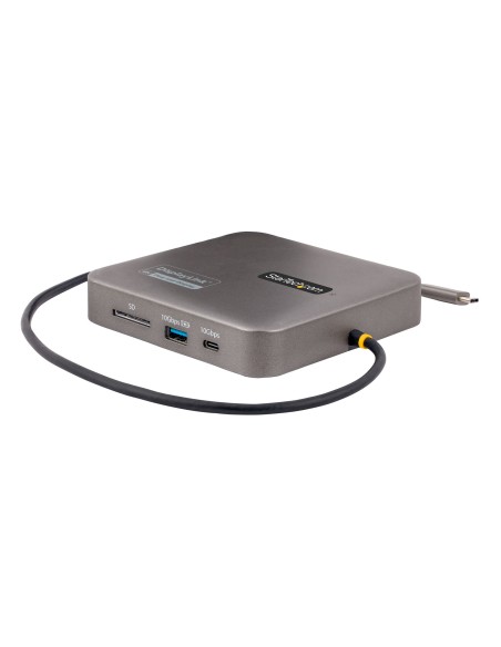 Adaptador Multipuertos USB C - HDMI Doble 4K 60Hz - Hub Ladrón USB 10Gbps de 2 Puertos USB-C/USB-A - PD100W - GbE - SD - Dock de