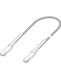 0.5m QSFP+ cable de fibra optica 0,5 m QSFP+ Negro