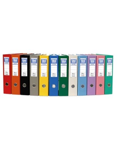 ARCHIVADOR PALANCA 65 FOLIO 2MM COLOR AZUL SERENA UNISYSTEM COLOR 17279833 - Pack 6 Unidades