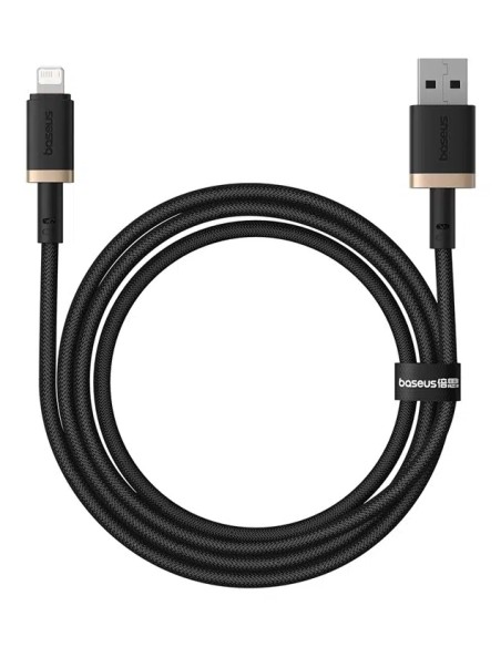 P10377801U01-00 cable de conector Lightning 1 m Negro, Oro