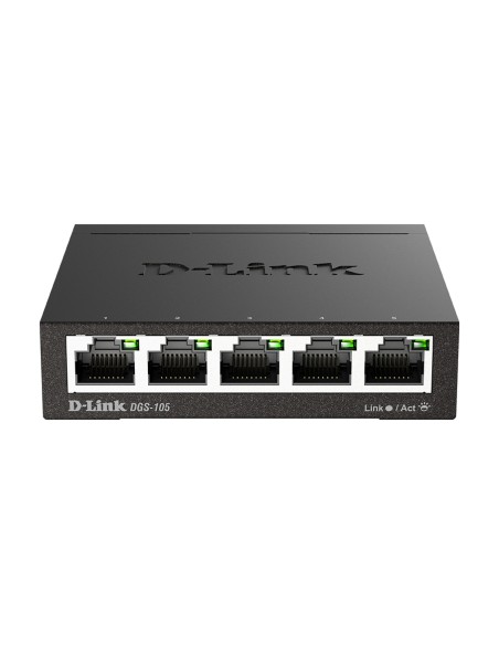 DGS-105 No administrado L2 Gigabit Ethernet (10/100/1000) Negro