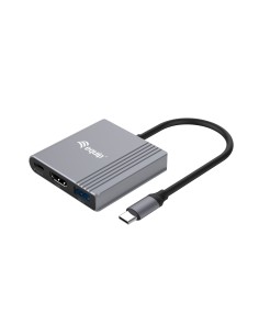 133488 Adaptador gráfico USB 3840 x 2160 Pixeles Negro, Gris