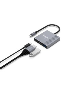 133488 Adaptador gráfico USB 3840 x 2160 Pixeles Negro, Gris 2