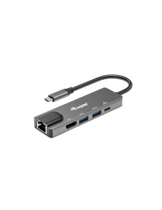133489 base para portátil y replicador de puertos Alámbrico USB 3.2 Gen 1 (3.1 Gen 1) Type-C Gris