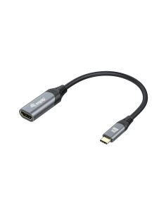 133492 adaptador de cable de vídeo 0,15 m USB Tipo C HDMI Negro, Gris