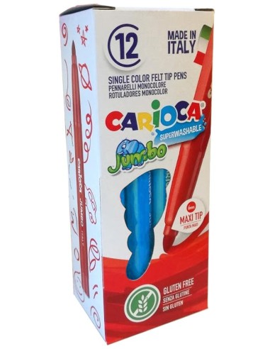 CARIOCA ROTULADOR JUMBO PUNTA MAXI AZUL CLARO - CAJA DE 12 4013010