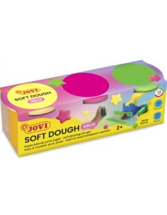 Pack 3 botes blandiver soft dough 110g colores neon