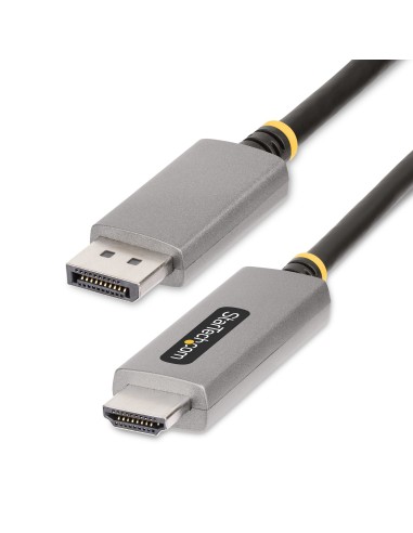 Cable Adaptador de 2m DisplayPort a HDMI - 8K 60Hz - 4K 144Hz - HDR10 - Conversor de Vídeo Activo DP 1.4 a HDMI 2.1 - Convertid