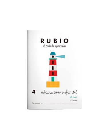 CUADERNO RUBIO A5 EDU. INF. 4 EL MAR - Pack de 10 unidades EI4