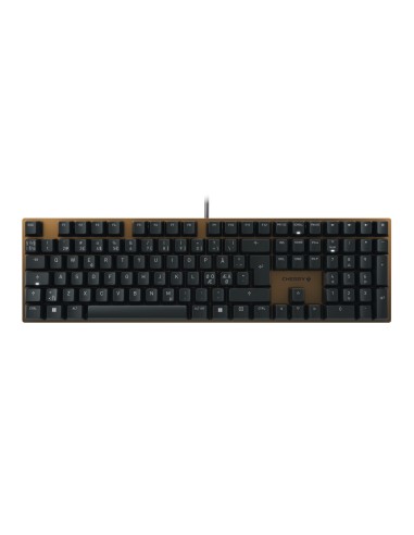 KC 200 MX teclado Juego USB QWERTY Nórdico Negro, Bronce