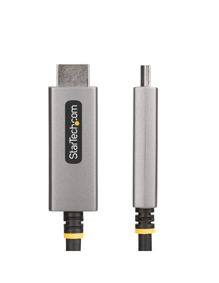 Cable Adaptador de 2m DisplayPort a HDMI - 8K 60Hz - 4K 144Hz - HDR10 - Conversor de Vídeo Activo DP 1.4 a HDMI 2.1 - Convertid