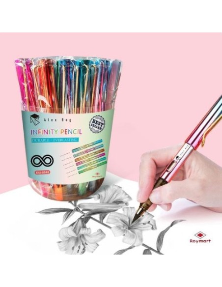 Bote 30 lapices infinitos colores tornasol surtidos Bote 30 lapices infinitos colores tornasol surtidos