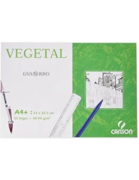Bloc basik papel vegetal a4 50hojas 90g encolado Bloc basik papel vegetal a4 50hojas 90g encolado