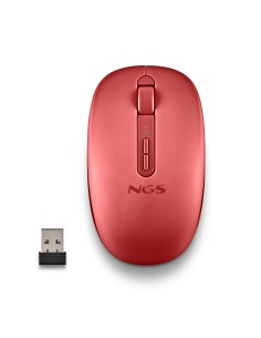 FOG DUAL RED ratón Universal Ambidextro RF Wireless + Bluetooth 1600 DPI