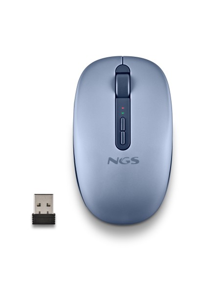 FOG DUAL BLUE ratón Universal Ambidextro RF Wireless + Bluetooth 1600 DPI
