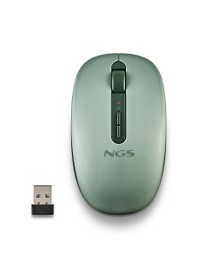 FOG DUAL GREEN ratón Universal Ambidextro RF Wireless + Bluetooth 1600 DPI