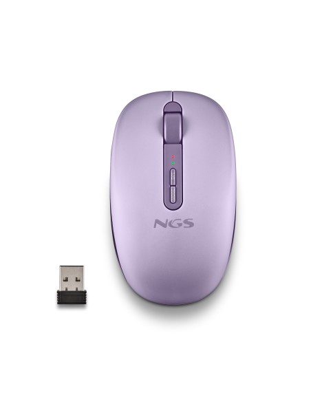 FOG DUAL PURPLE ratón Universal Ambidextro RF Wireless + Bluetooth 1600 DPI