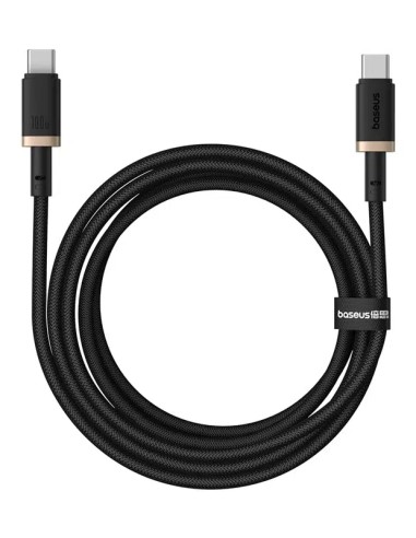 P10377803U01-02 cable USB USB 2.0 2 m USB C 0,48 Gbit/s 100 W Negro, Oro