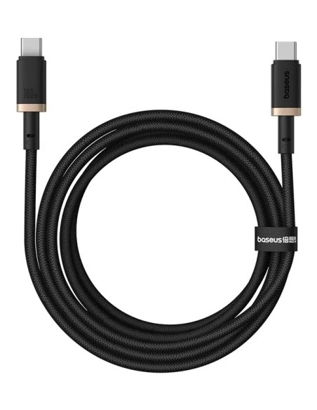 P10377803U01-02 cable USB USB 2.0 2 m USB C 0,48 Gbit/s 100 W Negro, Oro