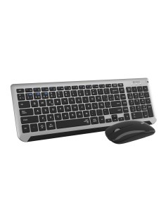 Teclado con Ratón Bluetooth + 2.4G Combo Dual Prestige Extendido Gris/Negro