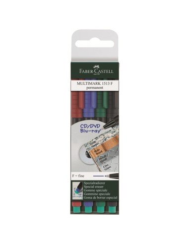 MULTIMARK marcador permanente Negro, Azul, Verde, Rojo 4 pieza(s)