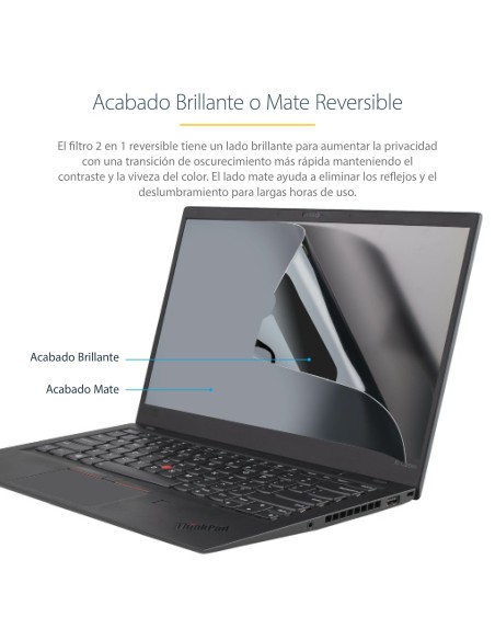 Filtro de Privacidad para Portátil de 13,3in - Filtro para Monitor para Pantalla Ancha 16:9 - Protector de Pantalla - Reducción