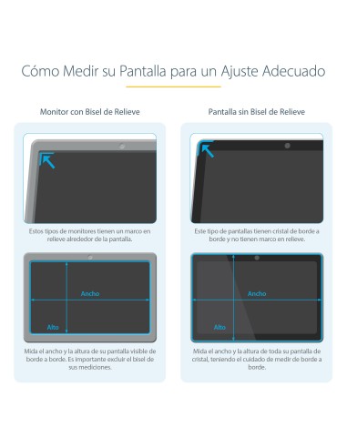 Filtro de Privacidad para Portátil de 13,3in - Filtro para Monitor para Pantalla Ancha 16:9 - Protector de Pantalla - Reducción