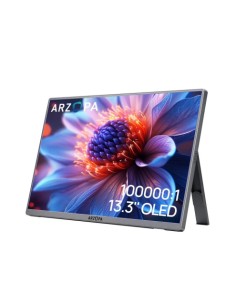 A3C Monitor portátil Gris 33,8 cm (13.3") OLED 1920 x 1080 Pixeles